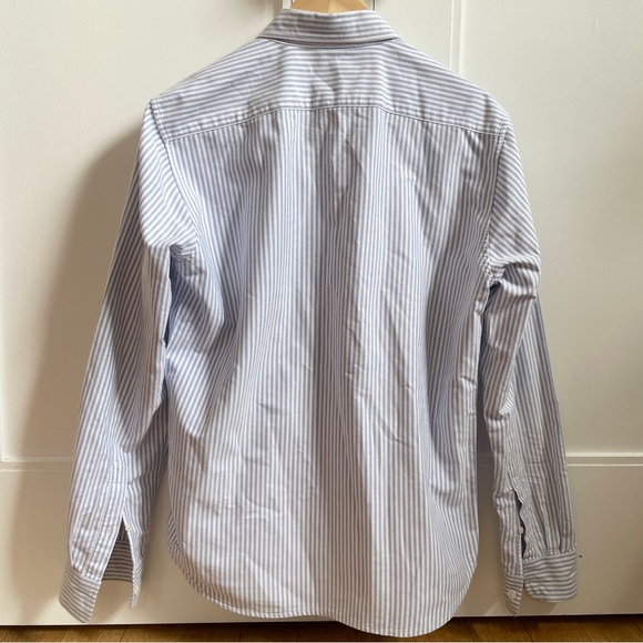 ACNE STUDIOS striped blue and white button-down collared shirt - Picture 2 of 6